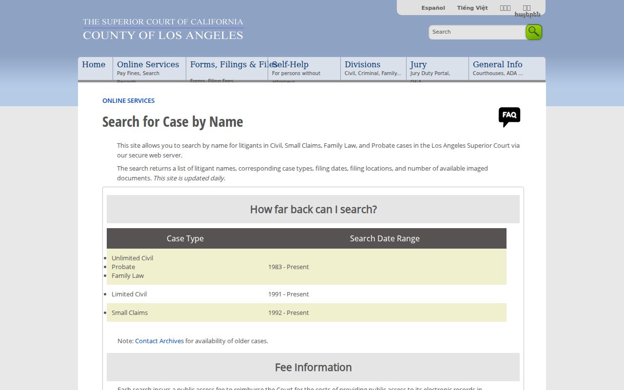 Lynwood people search civil court name index